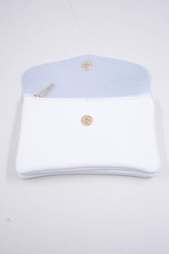 Petite maroquinerie Maroquinerie Bleu clair Systyle CUIR-IT-PM-098-2-LITCHI Efashion Paris