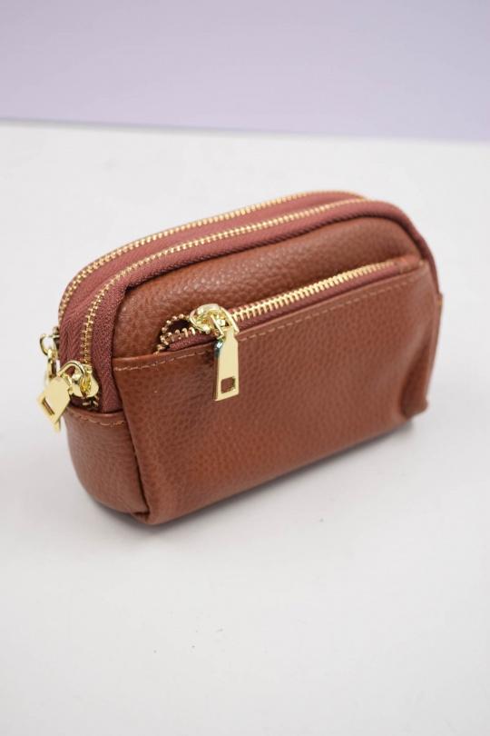 Petite maroquinerie Maroquinerie Beige Systyle CUIR-PM-K-3377 Efashion Paris