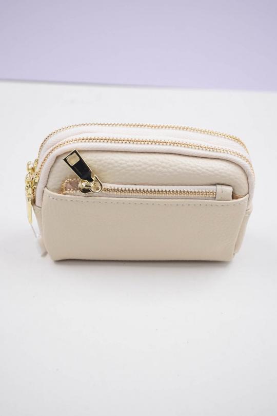 Petite maroquinerie Maroquinerie Beige Systyle CUIR-PM-K-3377 Efashion Paris