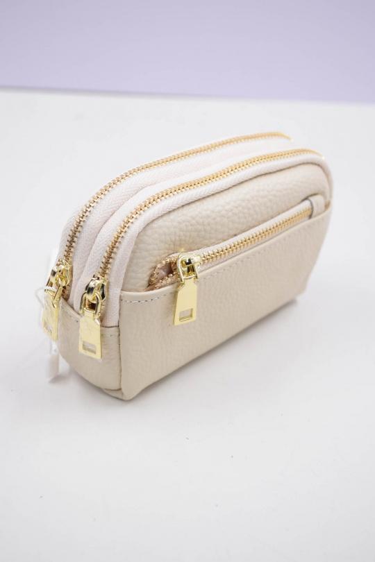 Petite maroquinerie Maroquinerie Beige Systyle CUIR-PM-K-3377 Efashion Paris