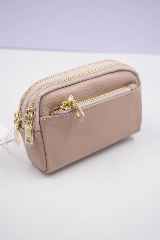 Petite maroquinerie Maroquinerie Beige Systyle CUIR-PM-K-3377 Efashion Paris