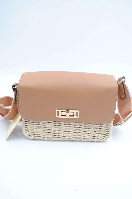 A tracolla Borse Beige Systyle NBNV-5311 Efashion Paris