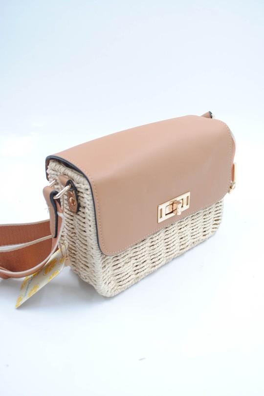 A tracolla Borse Beige Systyle NBNV-5311 Efashion Paris