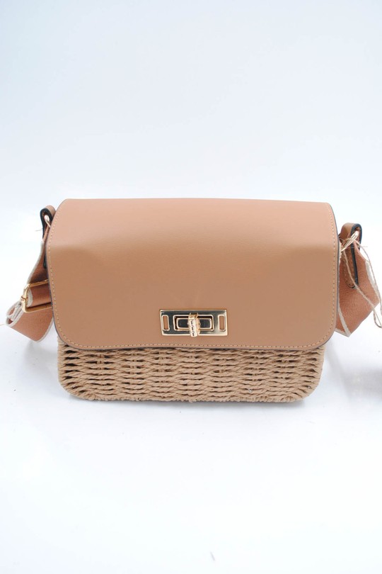A tracolla Borse Beige Systyle NBNV-5311 Efashion Paris
