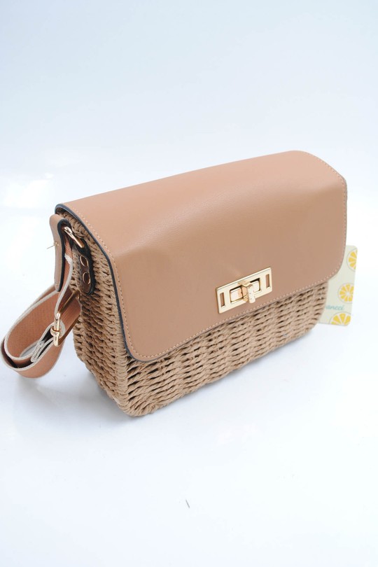 A tracolla Borse Beige Systyle NBNV-5311 Efashion Paris