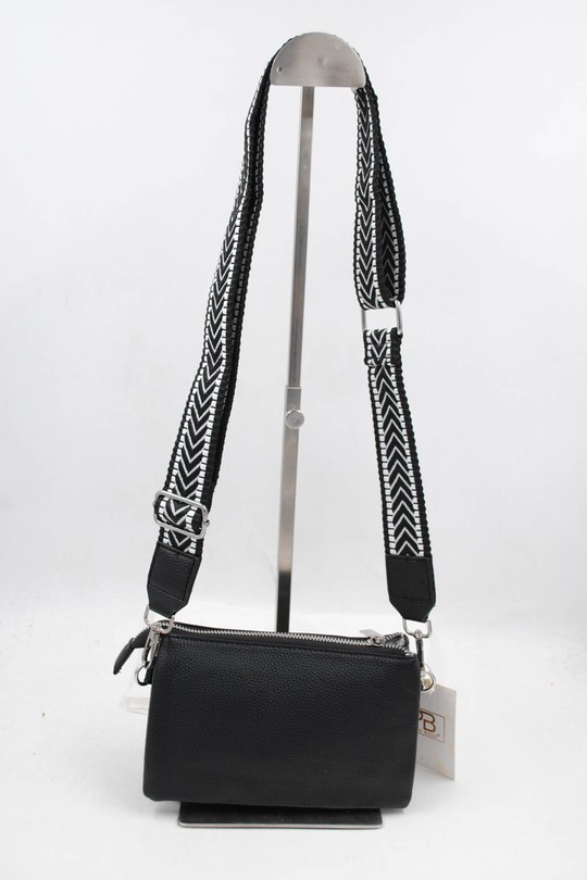 Sacs à bandoulière Maroquinerie Noir Systyle L-6008-35 Efashion Paris