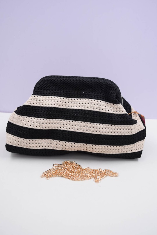 Sacs à bandoulière Maroquinerie Noir/Beige Systyle ZYL-21995-2 Efashion Paris