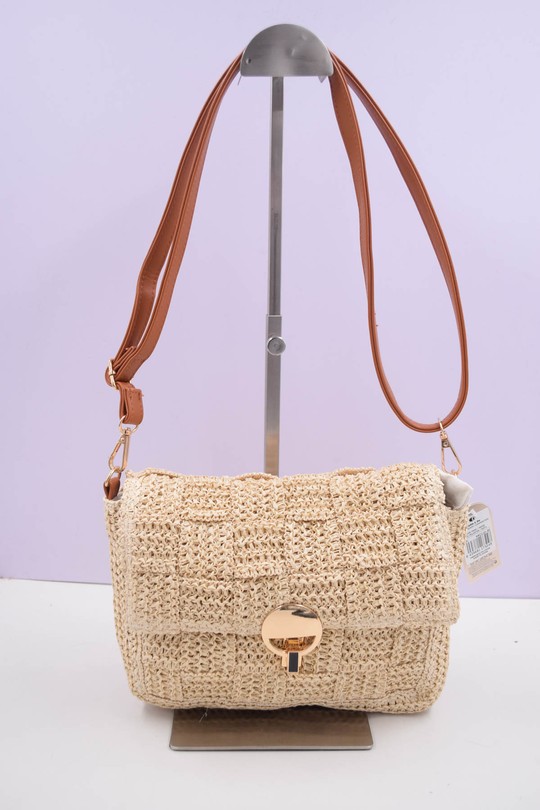 Sacs à bandoulière Maroquinerie Beige Systyle KKC-110 Efashion Paris