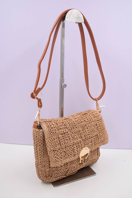 Sacs à bandoulière Maroquinerie Beige Systyle KKC-110 Efashion Paris