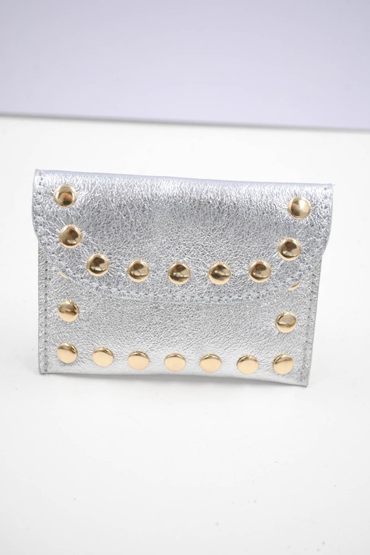 Petite maroquinerie Maroquinerie rose dorée Systyle CUIR-PM-100-1-BRILLANT #c Efashion Paris