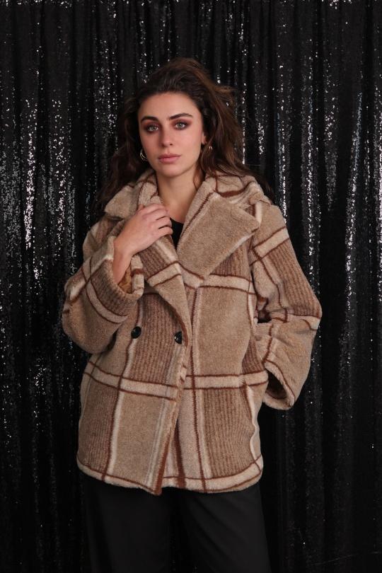 Manteaux Femme Camel Adilynn 9712A Efashion Paris