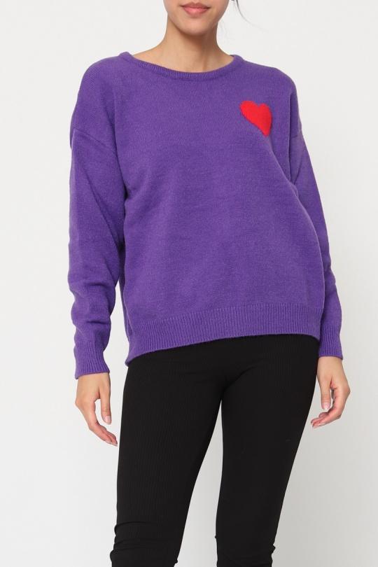 Pulls Femme Violet K&E Diffusion PL1959 Efashion Paris