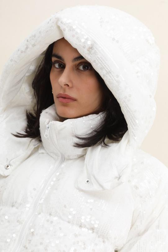 Doudounes Femme Blanc GOLDEN DAYS GD6863 Efashion Paris
