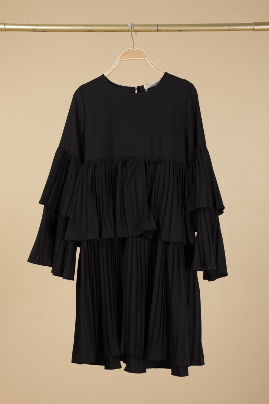 Robes courtes Femme Noir LUZABELLE 9218 Efashion Paris