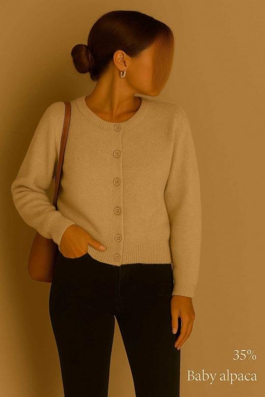 Gilets Femme Ecru LUZABELLE LU1165-2011 Efashion Paris