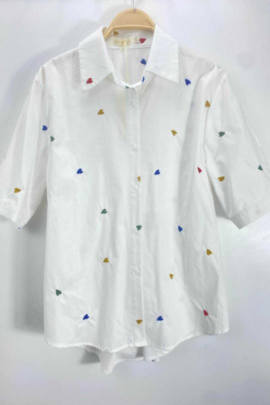 Chemises Femme Blanc LUZABELLE LU9734-3345 Efashion Paris