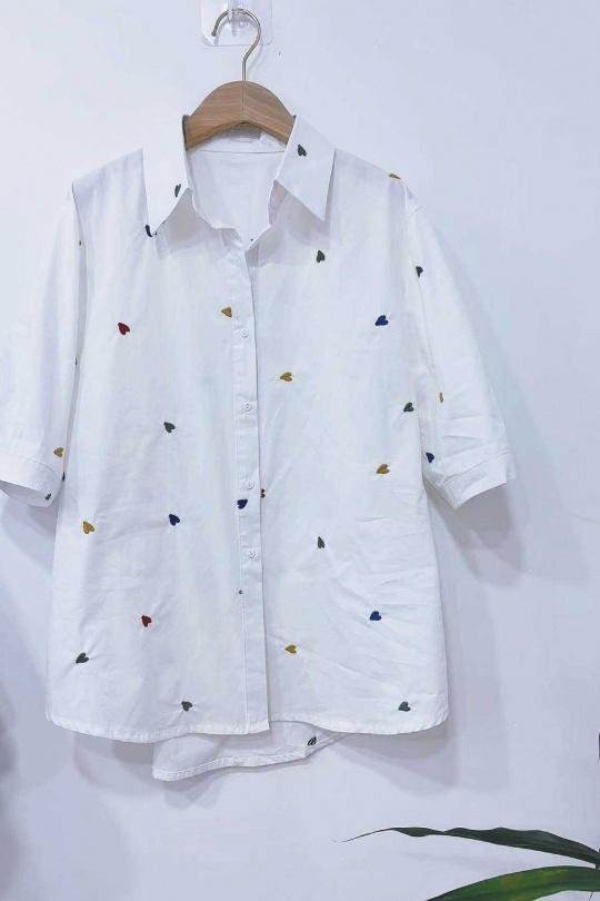 Chemises Femme Blanc LUZABELLE LU9734-3345 Efashion Paris