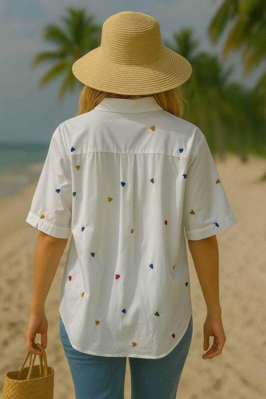 Chemises Femme Blanc LUZABELLE LU9734-3345 Efashion Paris