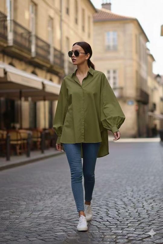 Chemises Femme Kaki LUZABELLE LU8516 Efashion Paris