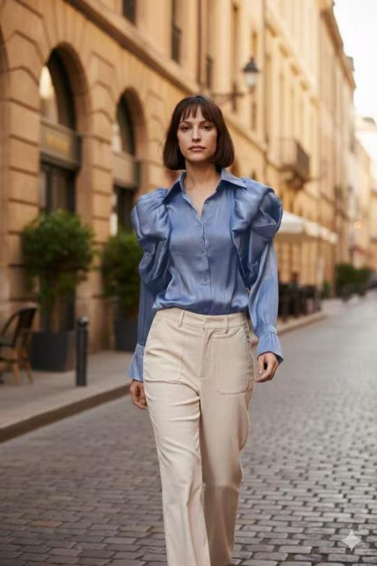 Chemises Femme Blanc LUZABELLE LU8574 Efashion Paris