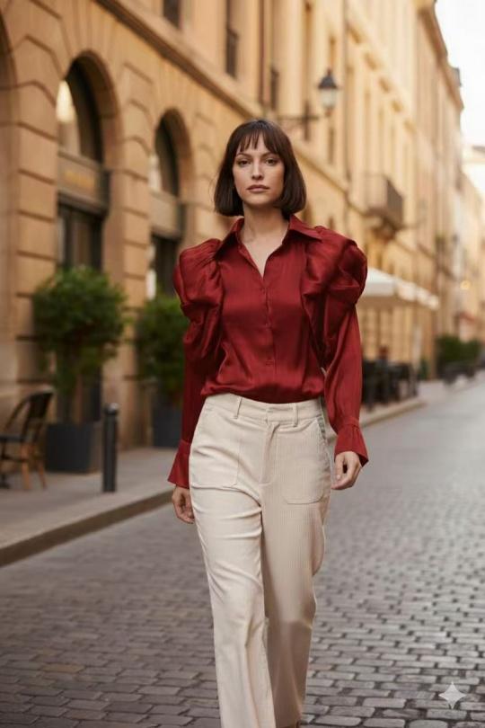 Chemises Femme Blanc LUZABELLE LU8574 Efashion Paris