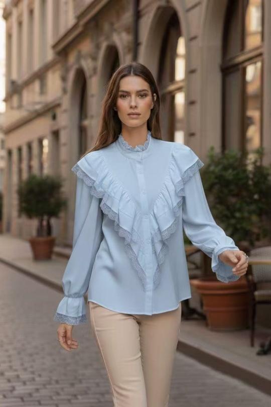 Chemises Femme Beige LUZABELLE LU8576 Efashion Paris