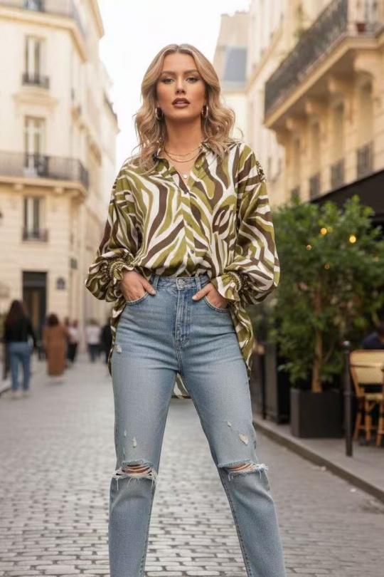 Chemises Femme Fushia LUZABELLE LU8578 Efashion Paris