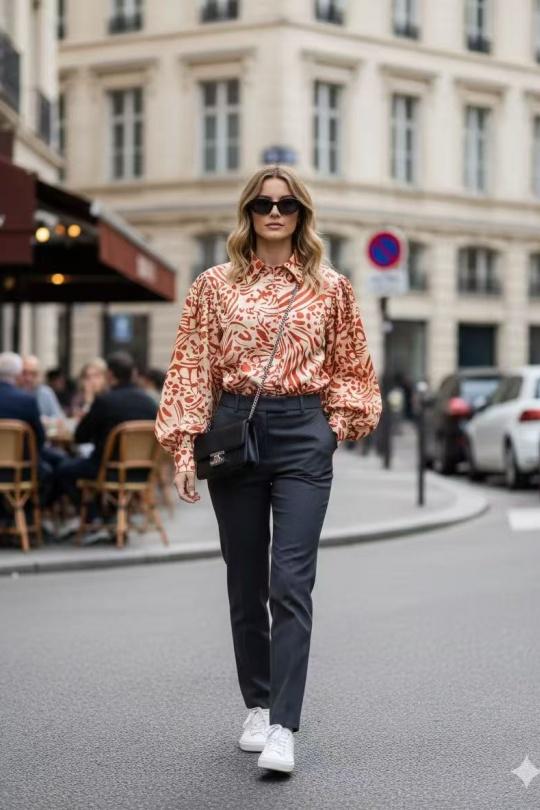 Chemises Femme Noir/blanc LUZABELLE LU8587 Efashion Paris