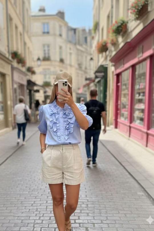 Chemises Femme Champagne LUZABELLE LU9604 Efashion Paris