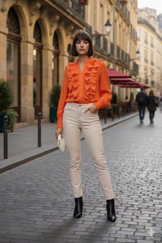 Chemises Femme Fushia LUZABELLE LU9606 Efashion Paris