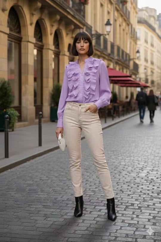 Chemises Femme Fushia LUZABELLE LU9606 Efashion Paris