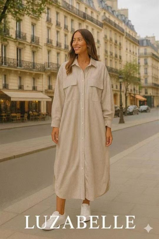 Robes longues Femme Rose LUZABELLE LU9607 Efashion Paris