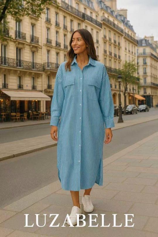 Robes longues Femme Rose LUZABELLE LU9607 Efashion Paris