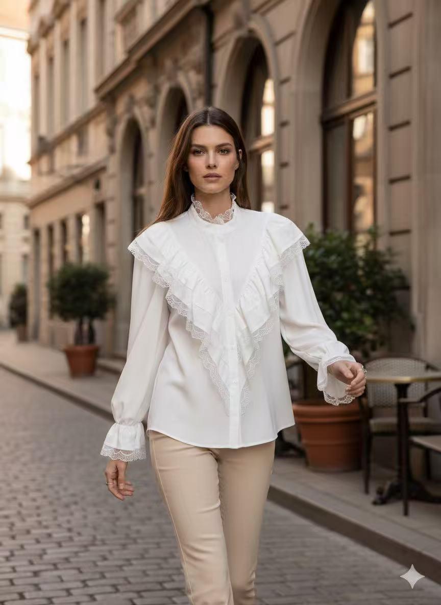 Chemises Femme Beige LUZABELLE LU8576 #c Efashion Paris