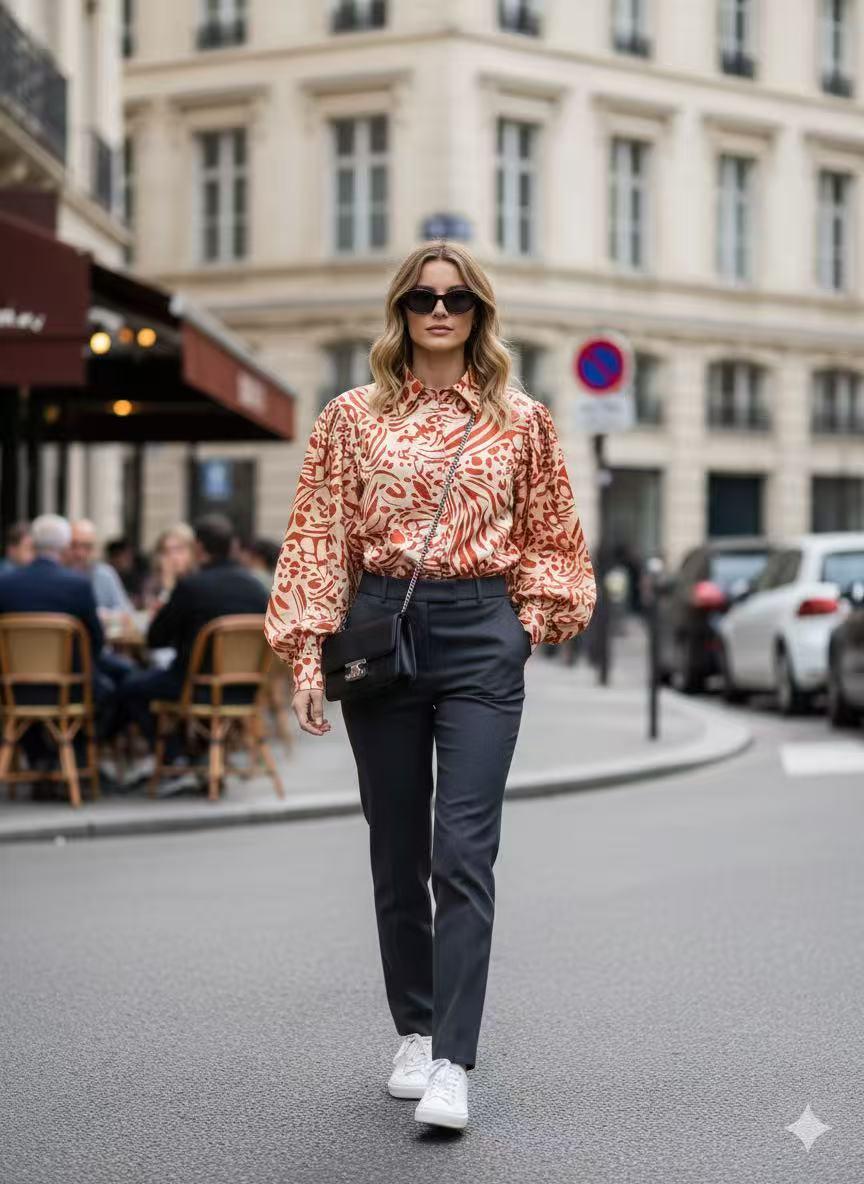 Chemises Femme Noir/blanc LUZABELLE LU8587 #c Efashion Paris