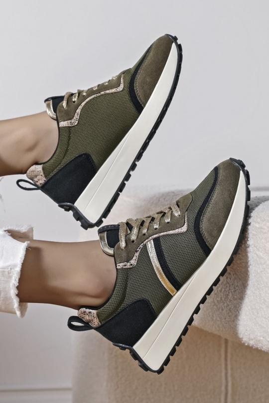 Trainers Shoes Khaki My Stories (Moow) KP3507 Efashion Paris