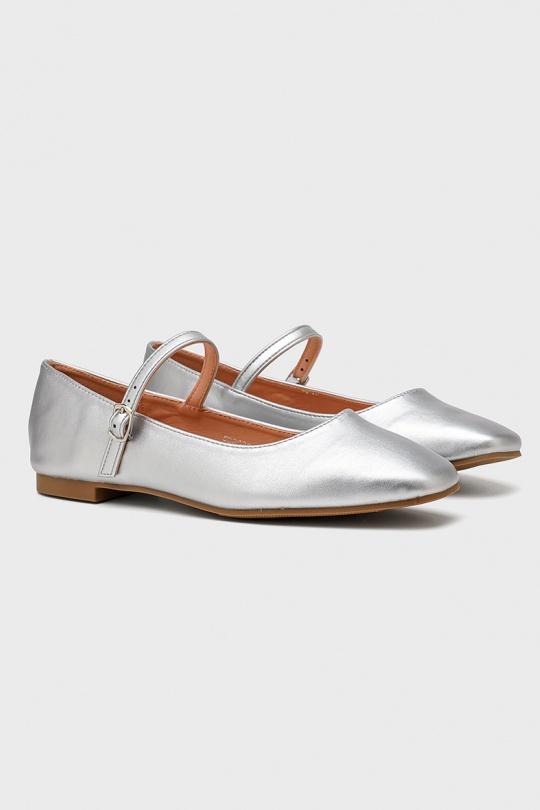 Ballerines Chaussures Argent My Stories (Moow) EP6088 Efashion Paris