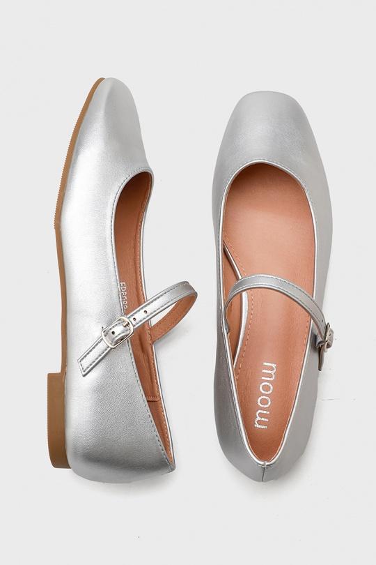 Ballerines Chaussures Argent My Stories (Moow) EP6088 Efashion Paris