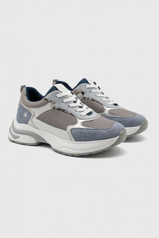 Baskets Chaussures Bleu My Stories (Moow) KP6075 Efashion Paris