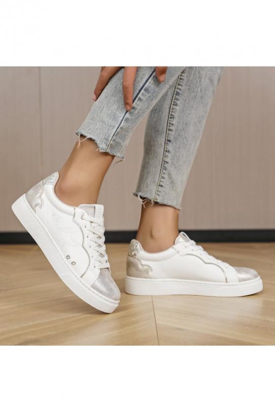 Baskets Chaussures Argent My Stories (Moow) KP5010 Efashion Paris