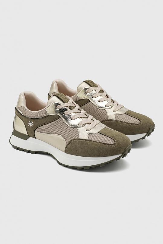 Baskets Chaussures Kaki My Stories (Moow) KP6084 Efashion Paris