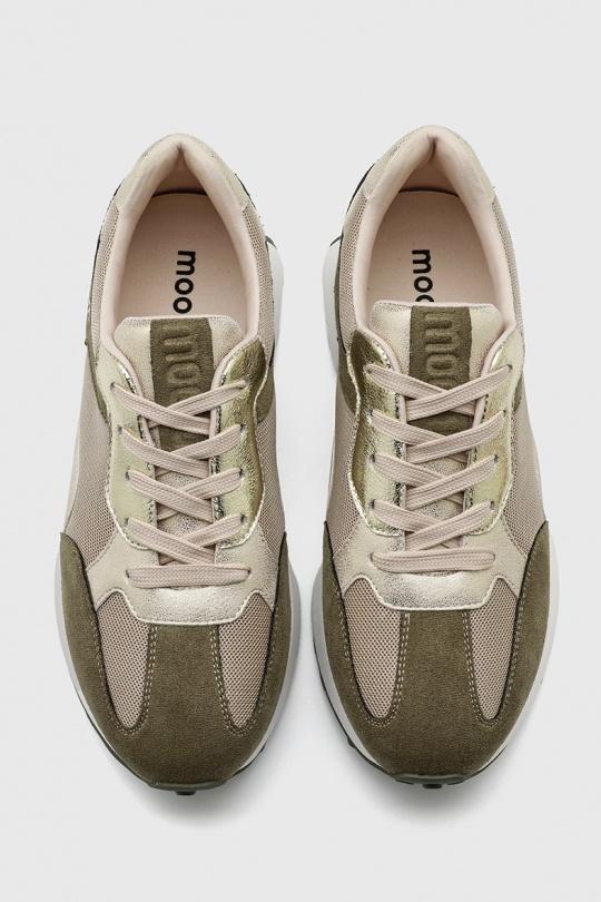 Baskets Chaussures Kaki My Stories (Moow) KP6084 Efashion Paris