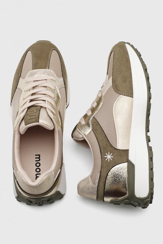 Baskets Chaussures Kaki My Stories (Moow) KP6084 Efashion Paris