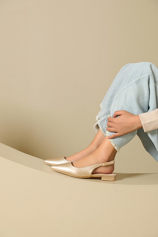 Plus sizes Shoes Gold My Stories (Moow) EA6138L Efashion Paris