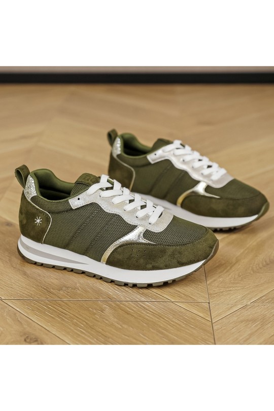 Baskets Chaussures Kaki My Stories (Moow) KP5018C Efashion Paris