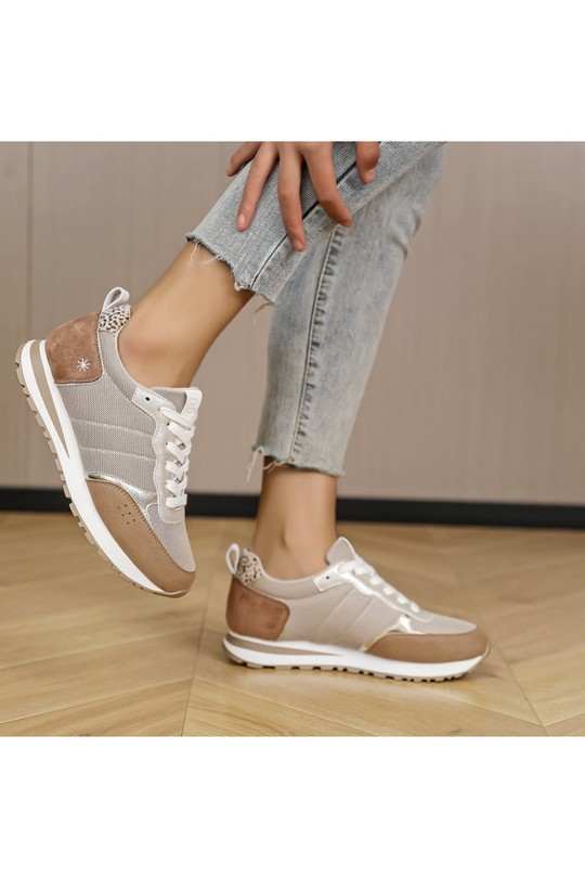 Baskets Chaussures Kaki My Stories (Moow) KP5018C Efashion Paris