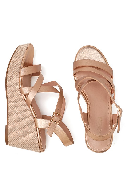 De cuña Zapatos Silver My Stories (Moow) SH6162 Efashion Paris