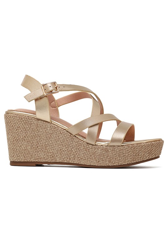 De cuña Zapatos Silver My Stories (Moow) SH6162 Efashion Paris