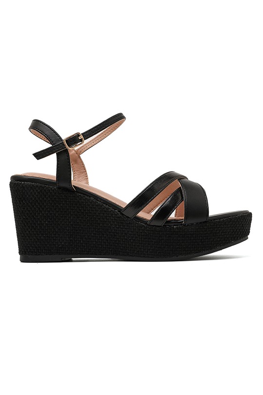 De cuña Zapatos Champagne My Stories (Moow) SH6163 Efashion Paris