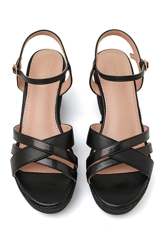 De cuña Zapatos Champagne My Stories (Moow) SH6163 Efashion Paris